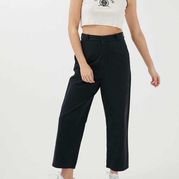 BDG Ella High-Waisted Chino Pant - Black - Picture 1 of 6